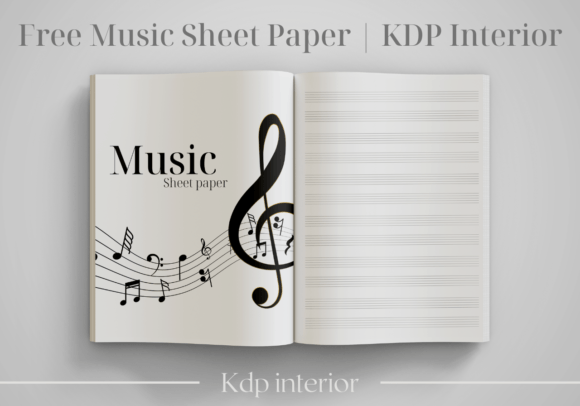 Download Free Music Sheet Paper | KDP Interior - Interior Collection